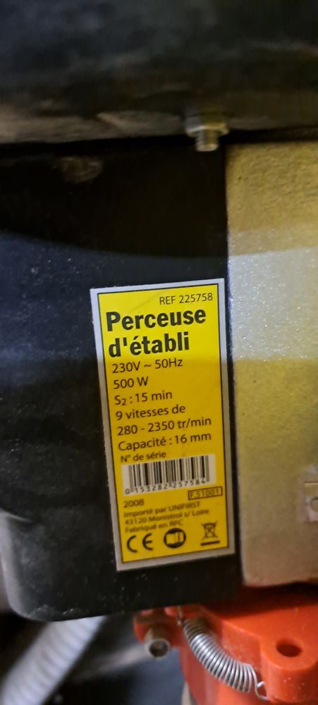 Perceuse d'�tabli 50 Jarnioux (69)