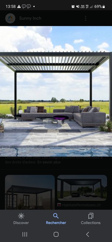 Pergola lamelle orientable 4 �3 1200 Avignon (84)