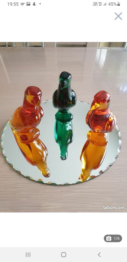 perroquets en cristal de Baccarat 70 Raon-l'Étape (88)