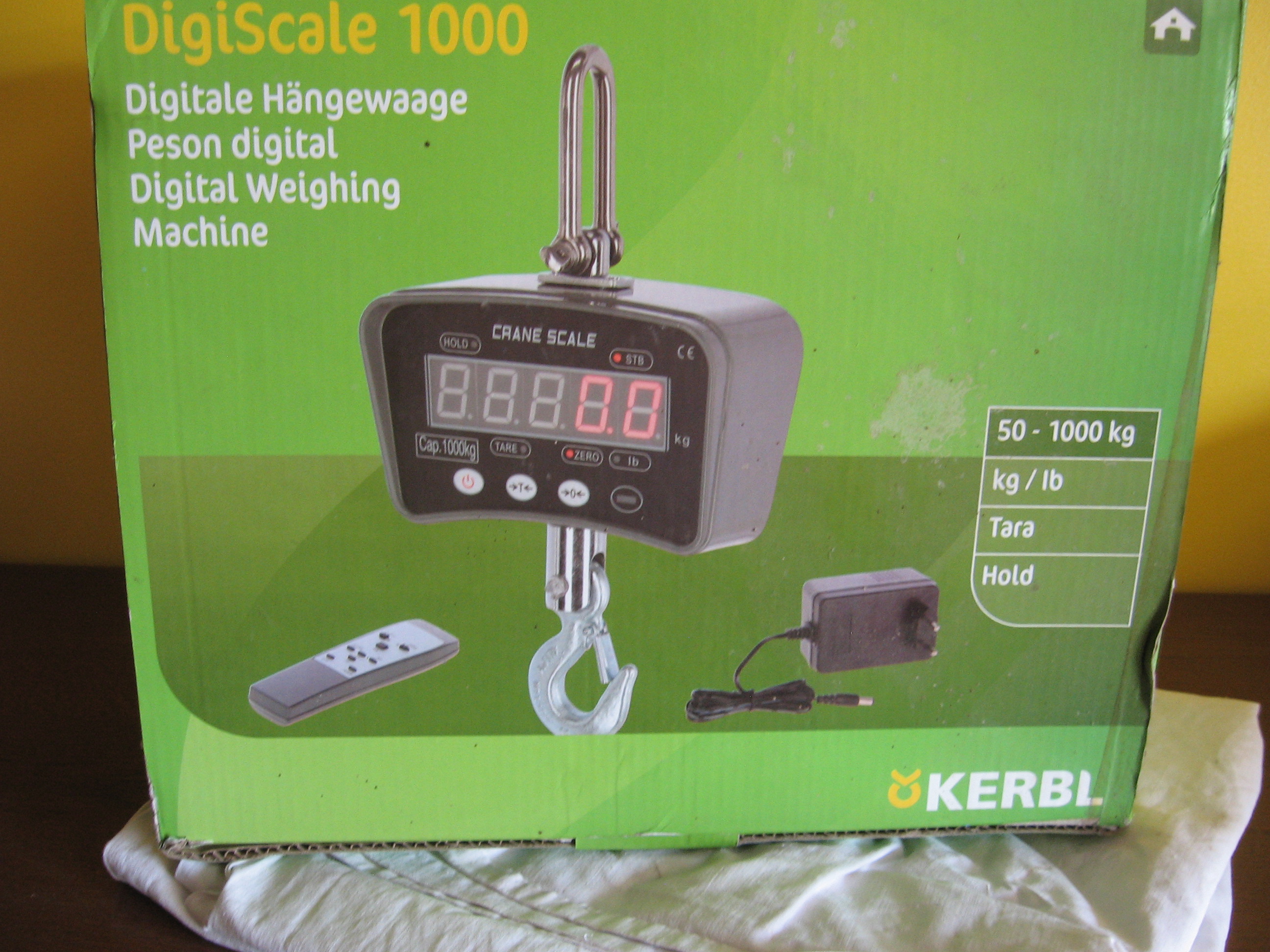 Peson num�rique DigiScale 1000 jusqu'� 1000 kg - Kerbl 280 Bourg-le-Comte (71)