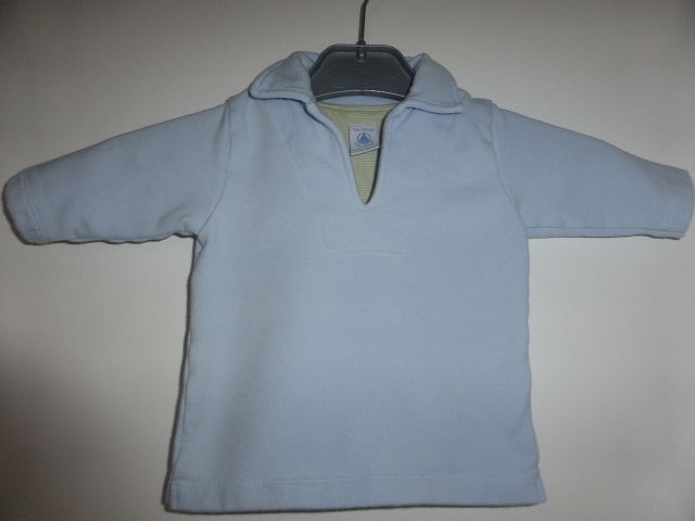 Petit Bateau Vareuse molleton bleu ciel 3 mois 6 Rueil-Malmaison (92)