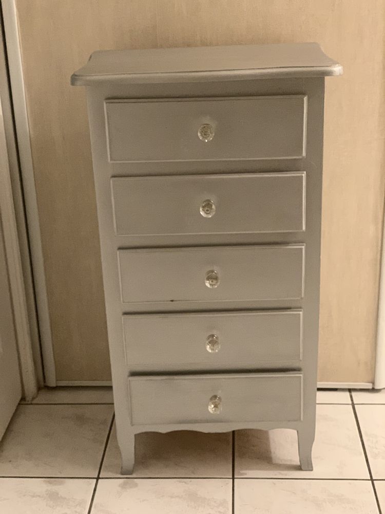 Petit Chiffonnier Gris Argent 30 Monts (37)