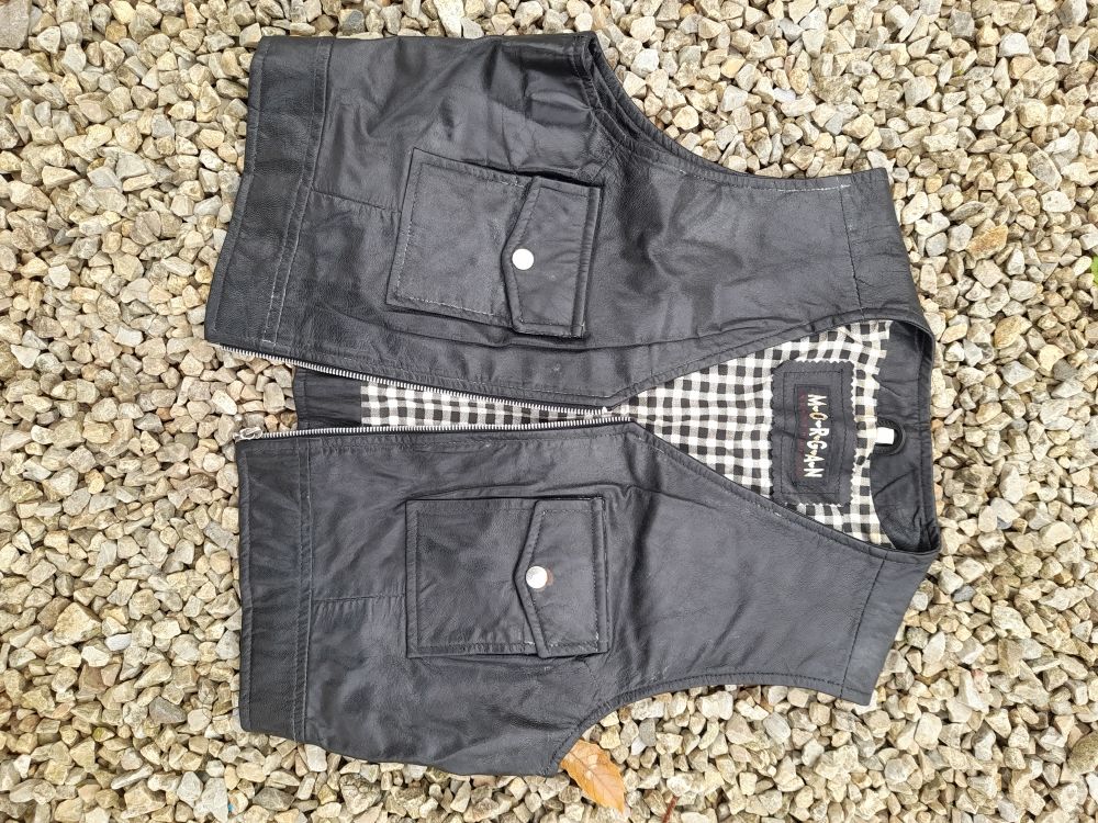 petit gilet en cuir style Byker tbe taille: 40 /42 20 Perrou (61)