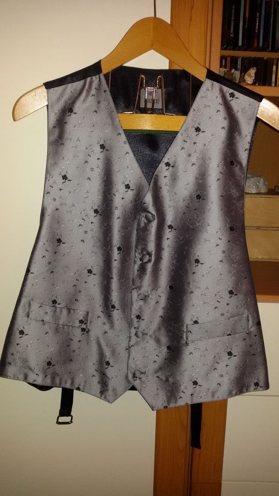 Petit gilet homme gris. 8 Carbon-Blanc (33)