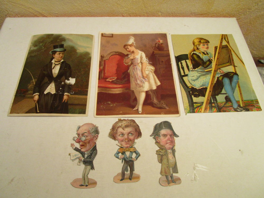 PETIT PERSONNAGE HISTORIQUE +REPRODUCTION TABLEAU PAPIER 3 Villepinte (93)