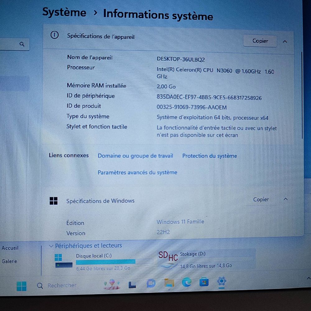 Petit Pc Portable HP+ Sacoche 11pouces  Ordinateur 190 Le Bourget (93)