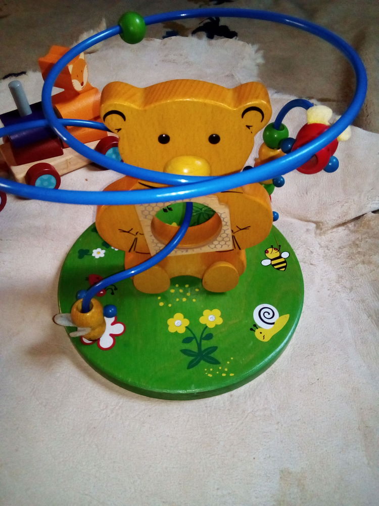 PETIT TRAIN EN BOIS AVEC UN JEU EDUCATIF STYLE BOULIER 20 Maffliers (95)