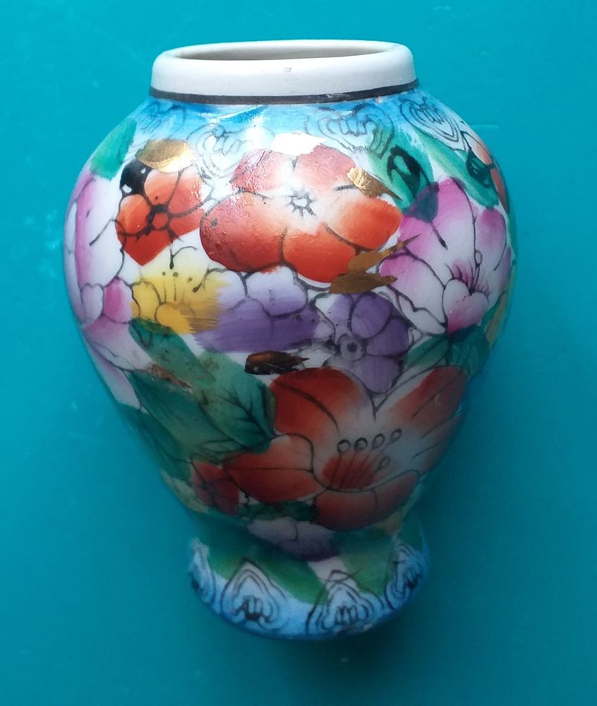 Petit vase très fleuri en céramique Hauteur 9 cm 5 Montauban (82)