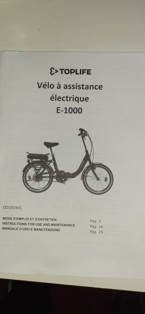 Petit v�lo �lectrique pliant 300 Bressuire (79)