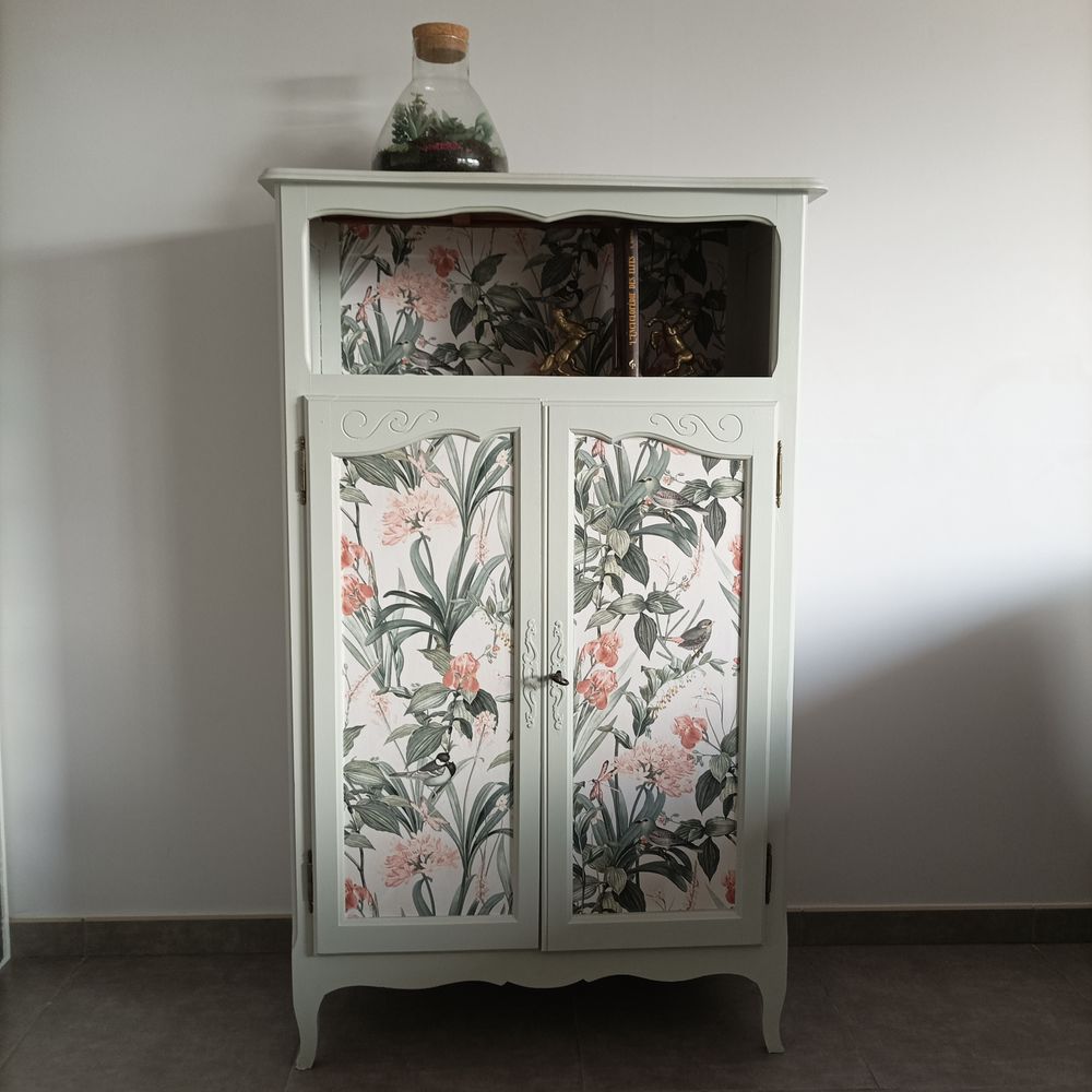 Petite armoire ancienne relook�e 225 V�nissieux (69)