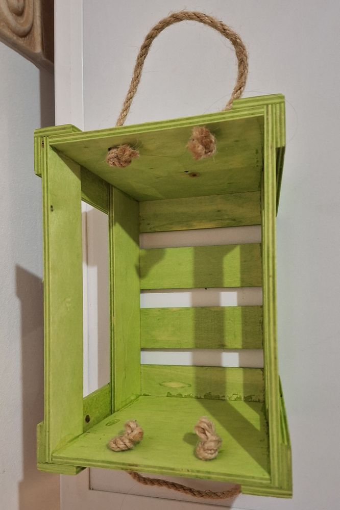 Petite caisse verte d�corative en bois neuf 8 Villiers (86)