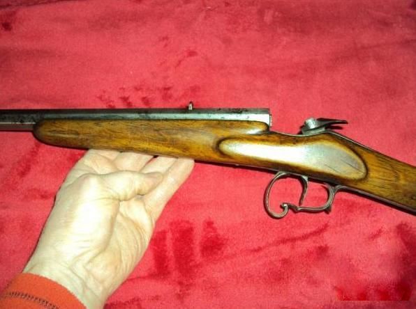 Petite carabine 6 mm � chien, tr�s ancienne et tr�s bon �tat 150 Verg�ze (30)