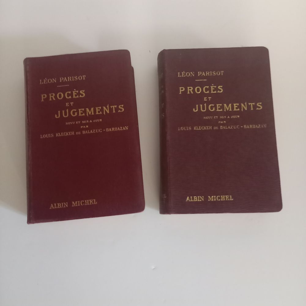Petite encyclop�die de droit usuel Proc�s et Jugements, Leon 15 Saumur (49)