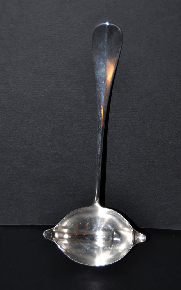 Petite louche m�tal plaqu� argent � sauces gras/maigre 45 Orl�ans (45)