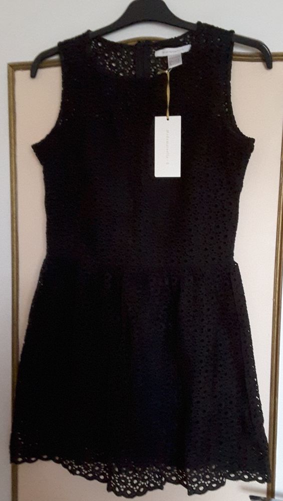 Petite robe noire, taille 40, courte sans manches, coton, Mademoiselle R de la Redoute - Neuve 20 Limoges (87)