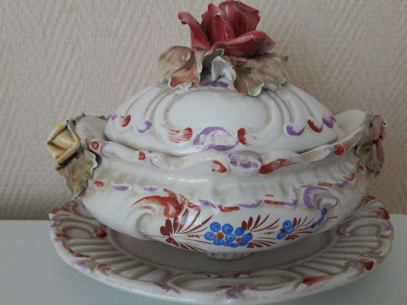 Petite soupi�re d�corative avec plateau, bonbonni�re 5 Le Theil-de-Bretagne (35)