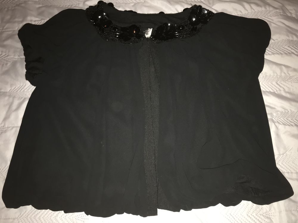 PETITE VESTE NOIRE  AVEC SEQUINS  Joseph Ribkoff  T. 42 7 Saint-Genis-Laval (69)