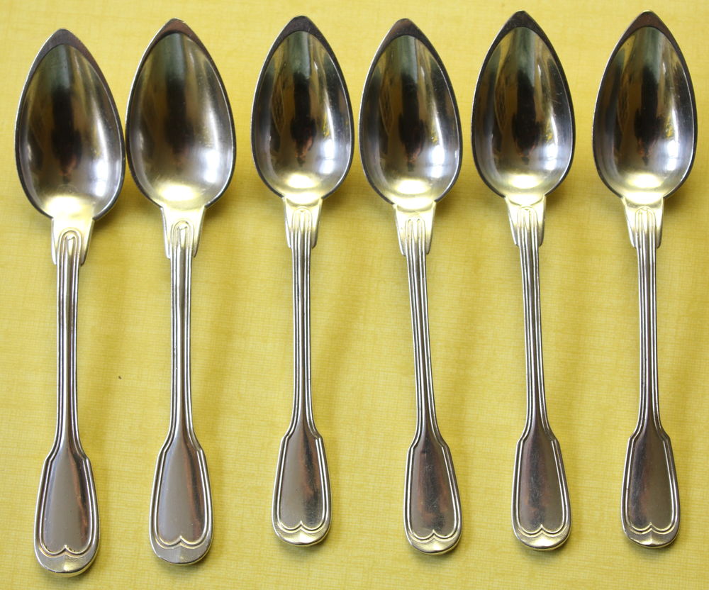 Petites cuill�res CHRISTOFLE et FRENAIS monogramm�es 80 Issy-les-Moulineaux (92)