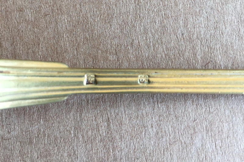 12 Petites Cuill�res en vermeil argent� XIX�me 80 Brem-sur-Mer (85)