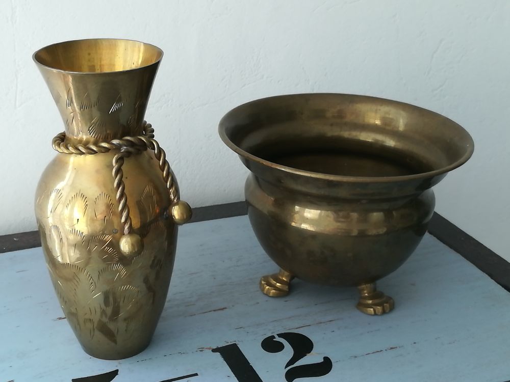 Lot de 2 petits cuivres 10 Le Cendre (63)