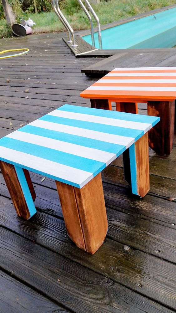 2 petits meubles de chevets relook�s vintage BAISSE DE PRIX 70 Lavaur (81)