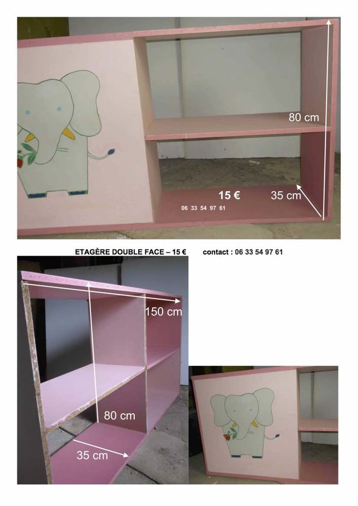 petits prix : meuble ordinateur d�montable, �tag�re peinte 20 Montredon-Labessonni� (81)