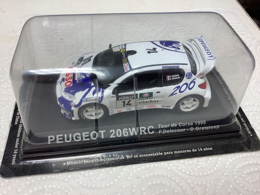 PEUGEOT 206 WRC CORSE 1999 1/43 voiture miniature 20 Alès (30)