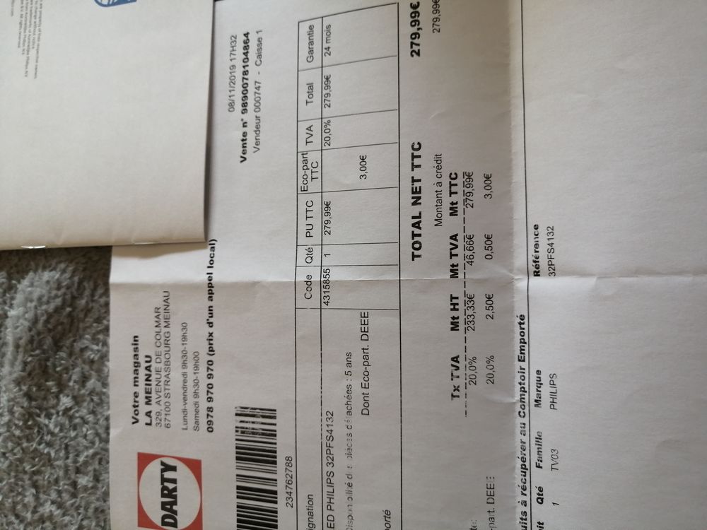 TV PHILIPS 82 CM 110 Strasbourg (67)