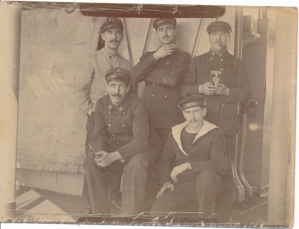 PHOTO Militaire Marin Sur le Cuirass� Le Voltaire 14-18 1 Loches (37)