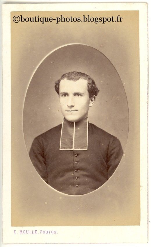 Photo Religieux Pr�tre Cur� Photographie E. Boulle P�rigueux 1 Loches (37)