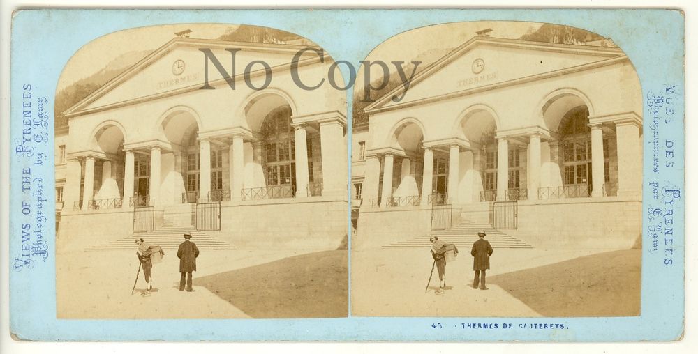 Photo St�r�o Pyr�n�es Thermes de Cauterets ca1880 29 Cauterets (65)
