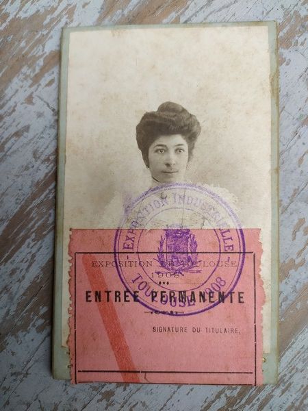 CDV Photographie Carte Exposition Industrielle Toulouse 1908 55 Loches (37)