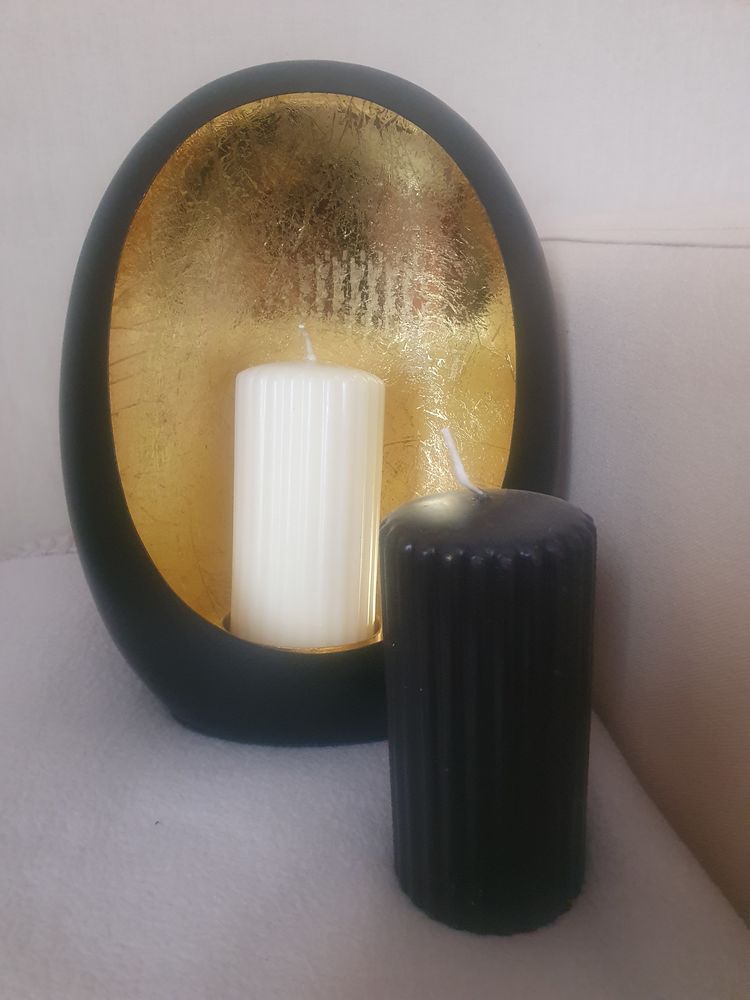 Photophore design noir et dor� 20 Lyon 6 (69)