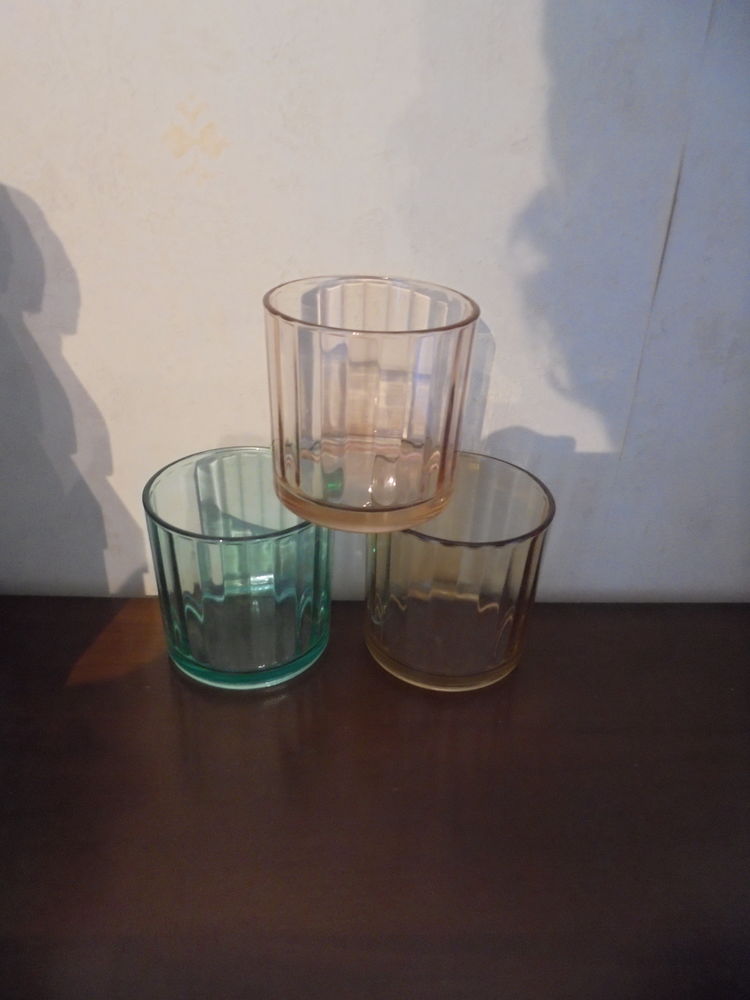 Lot de 3 photophores couleurs (30) 10 Tours (37)