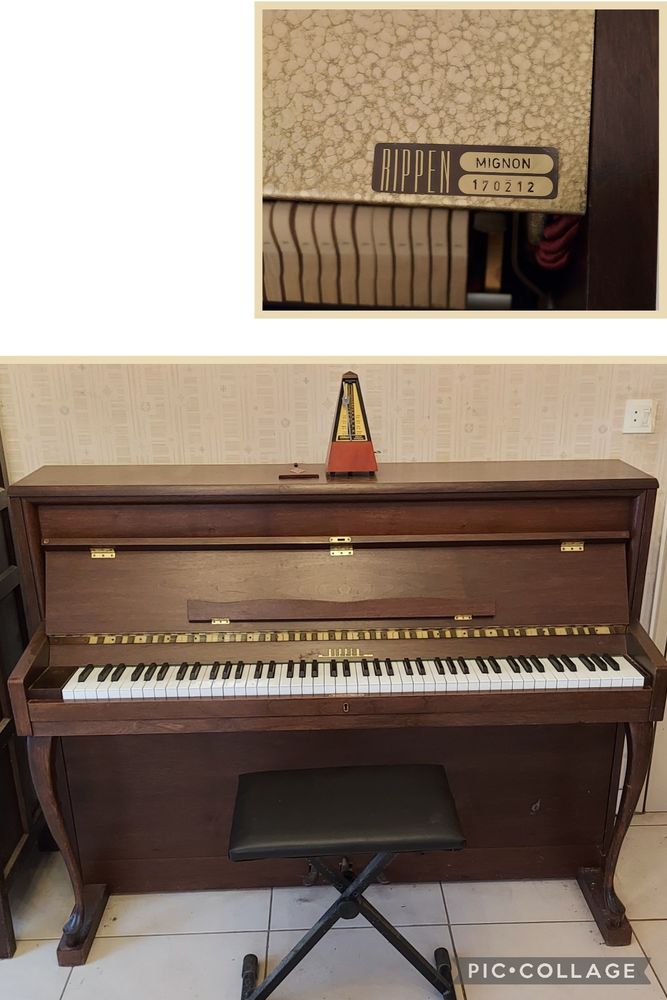 piano droit  Rippen mignon 400 Metz (57)