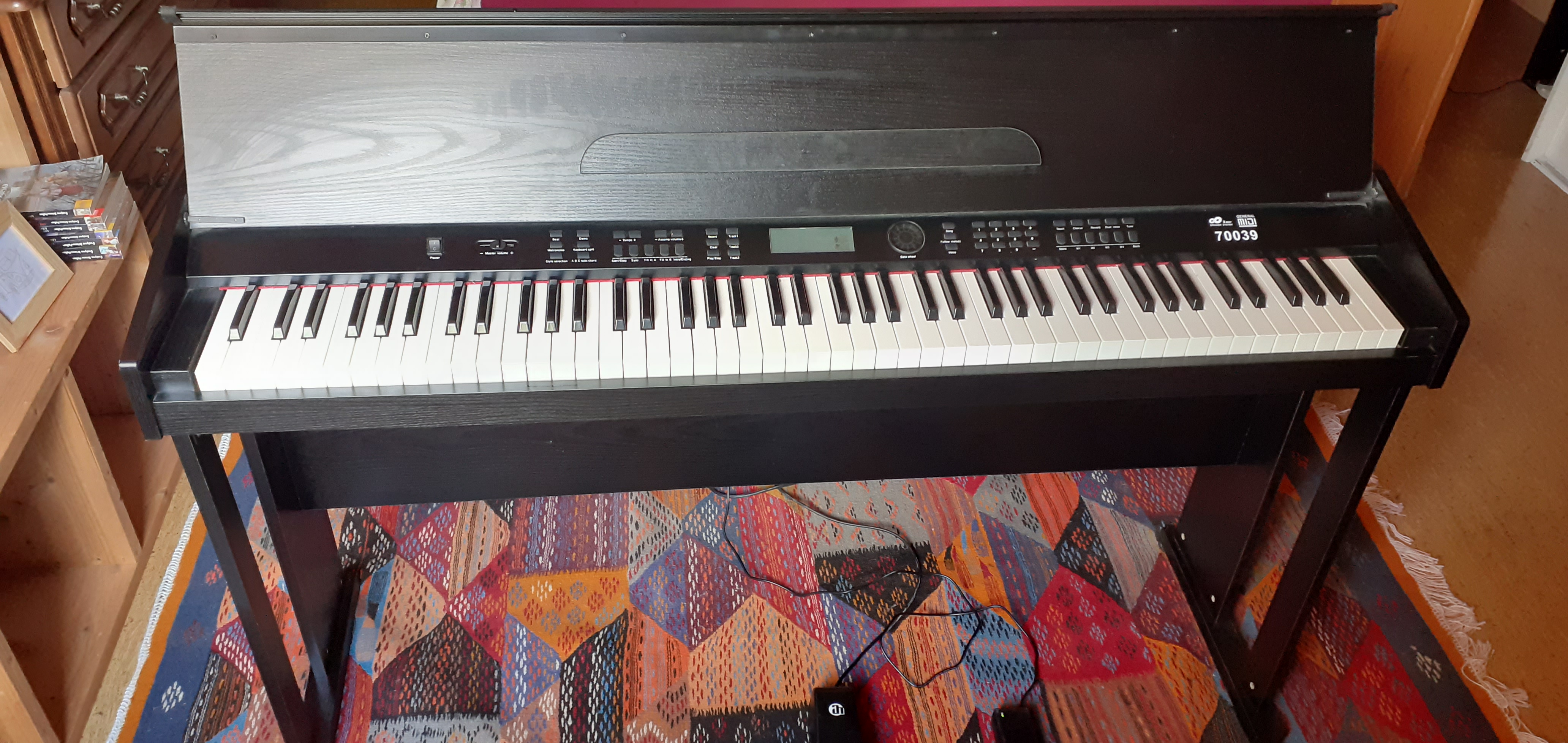 piano num�rique VidaXL 88 touches noir 200 Voreppe (38)