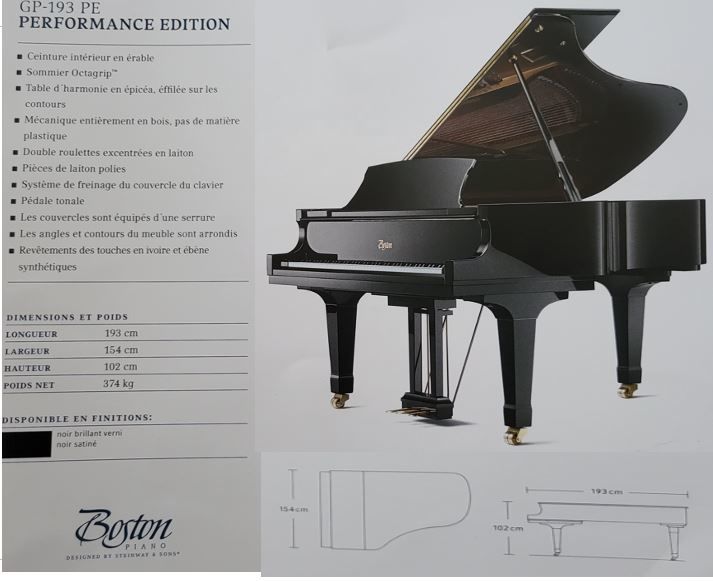 Piano Steinway Boston GP-193 � queue 15000� (neuf 35 000�) 0 Pamiers (09)