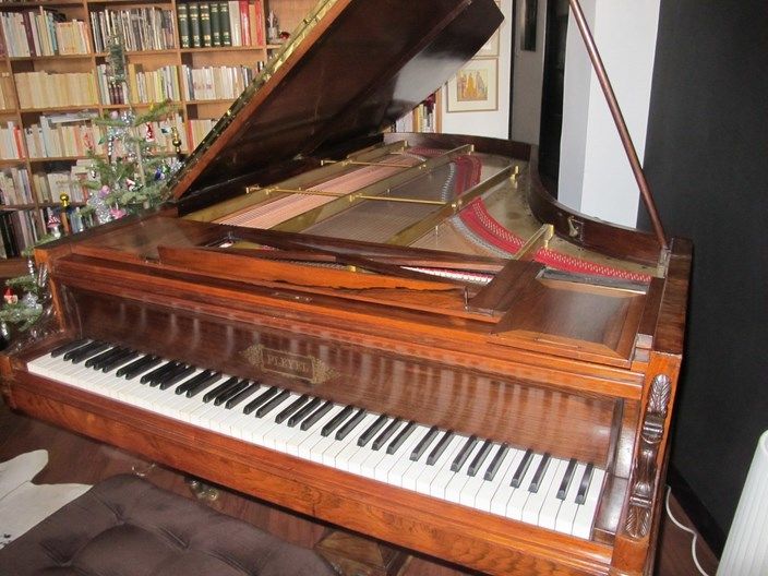 Piano trois-quart de queue Pleyel acajou 217cm de 1886 14500 Montpellier (34)