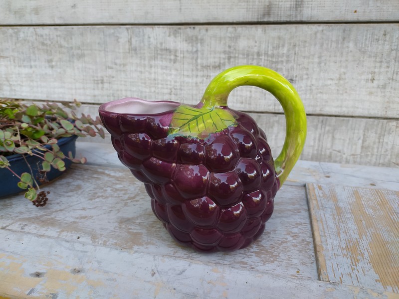 Pichet Barbotine Grappe de Raisin 25 Loches (37)