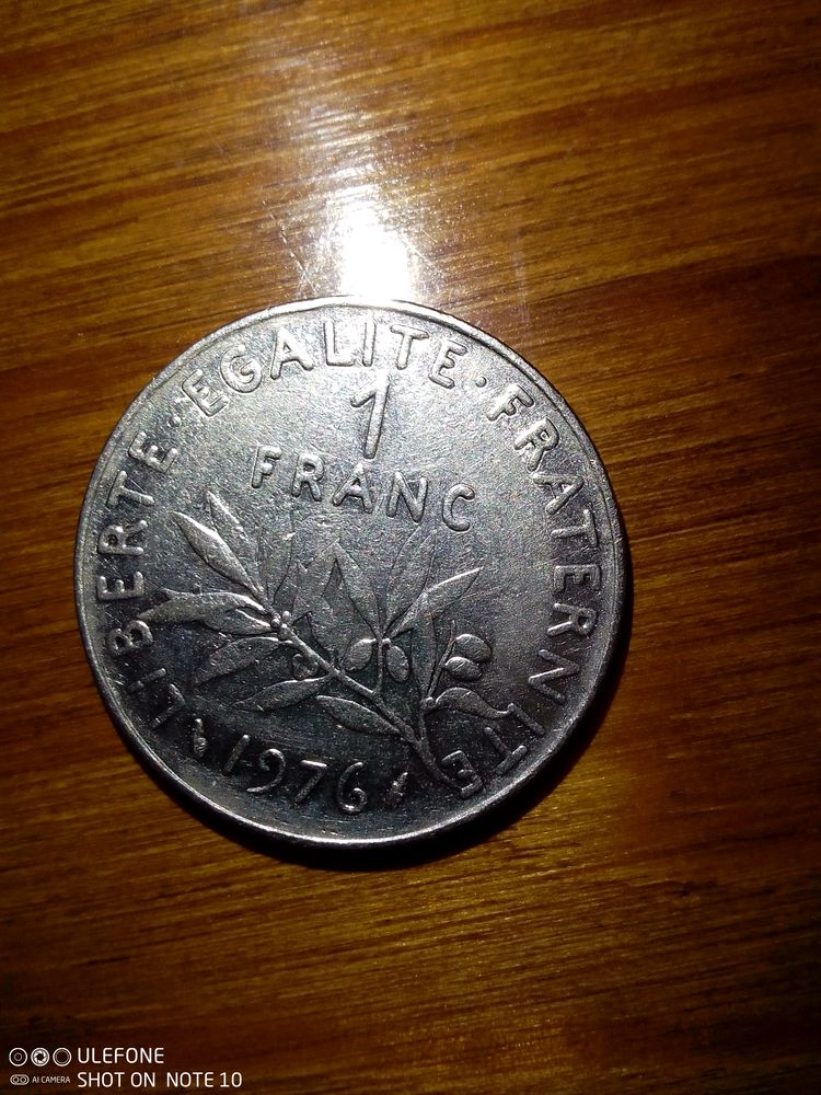 Pi�ce de 1 F 1976 / Monnaie franc 1976 15 Albi (81)