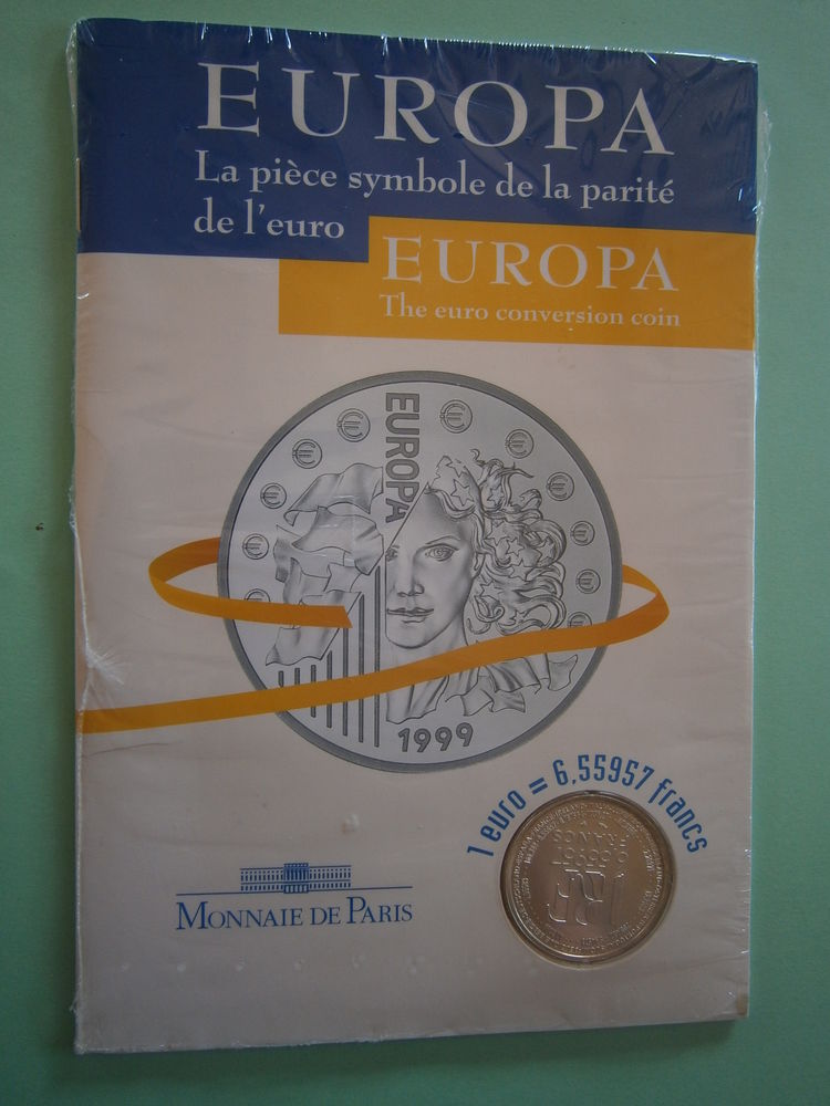 Pi�ce en argent  EUROPA 1999  Monnaie de PARIS 30 Grenoble (38)