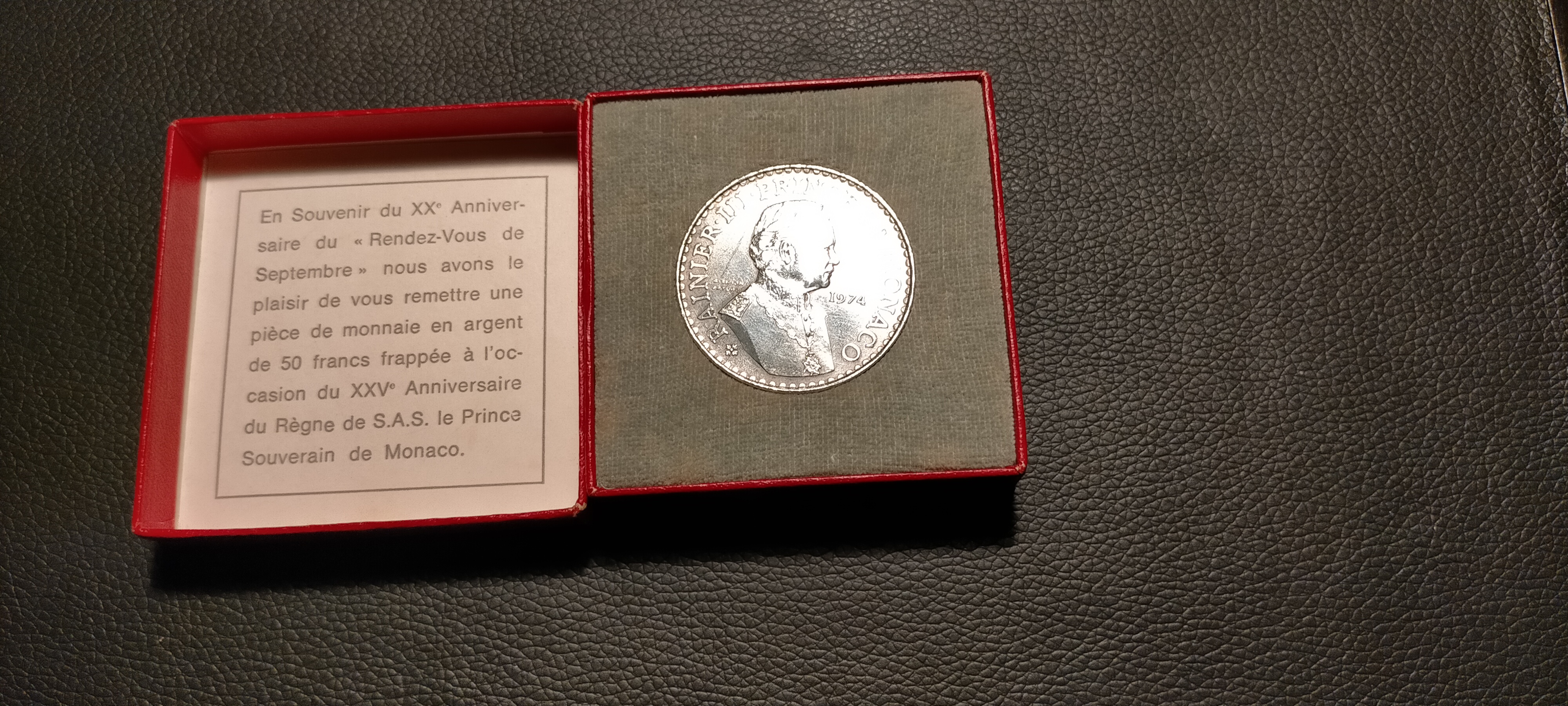 Pi�ce 50 frs en argent Monaco
120 Lourdes (65)