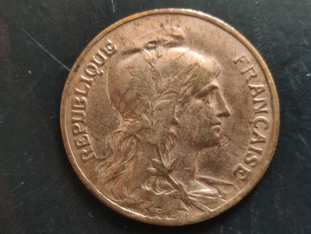 Pièce 10 centimes Dupuis 1913 13 Bordeaux (33)