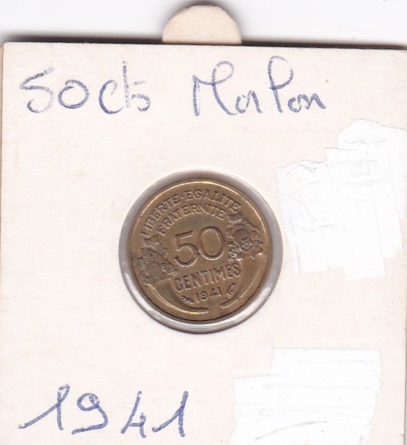 Pi�ce de 50 centimes Morlon 1941 BA 3 Vire (14)