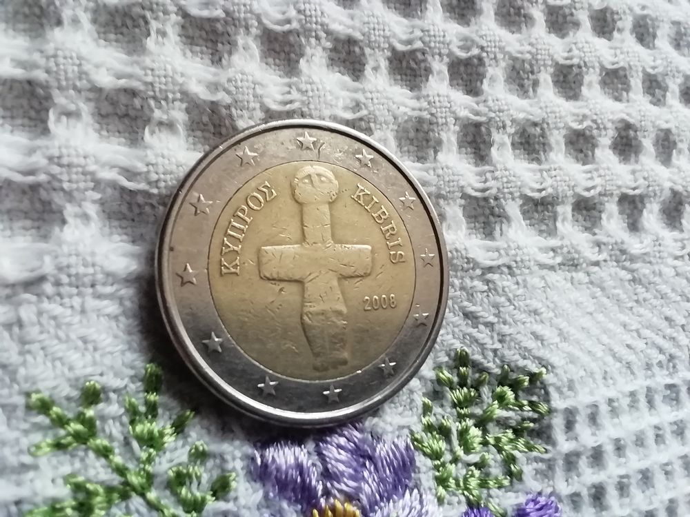 Pi�ce 2 � Chypre 2008 pour collectionneur 5 Noyelles-l�s-Vermelles (62)