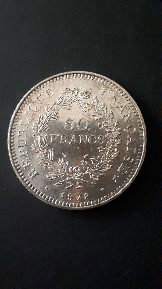 Pièce  collection de 50 francs en argent 1978 50 Eccica-Suarella (20)