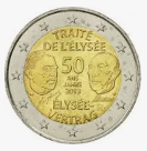 Pi�ce comm�morative de 2 euros Trait� de l'�lys�e 2013 0 Thourotte (60)