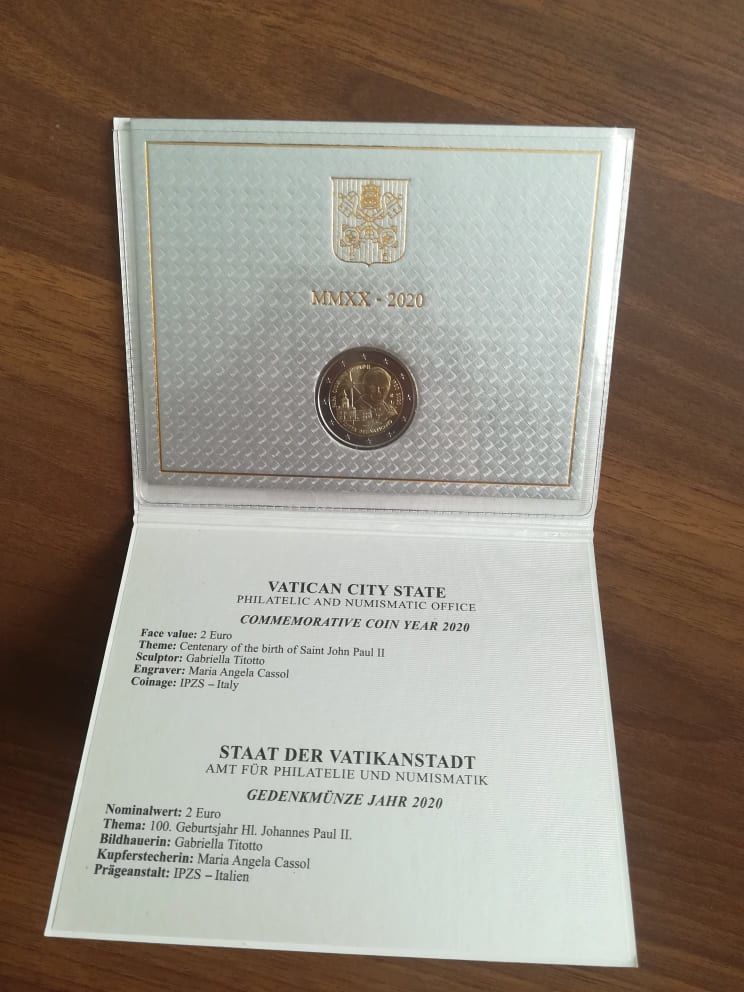 Pi�ce Comm�morative Vatican 2020 BU 50 Rambouillet (78)