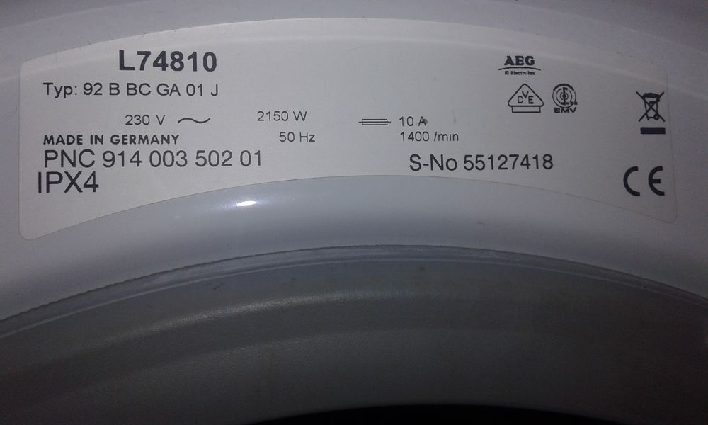 Pièce détachées lave-linge AEG/Electolux 0 Polliat (01)