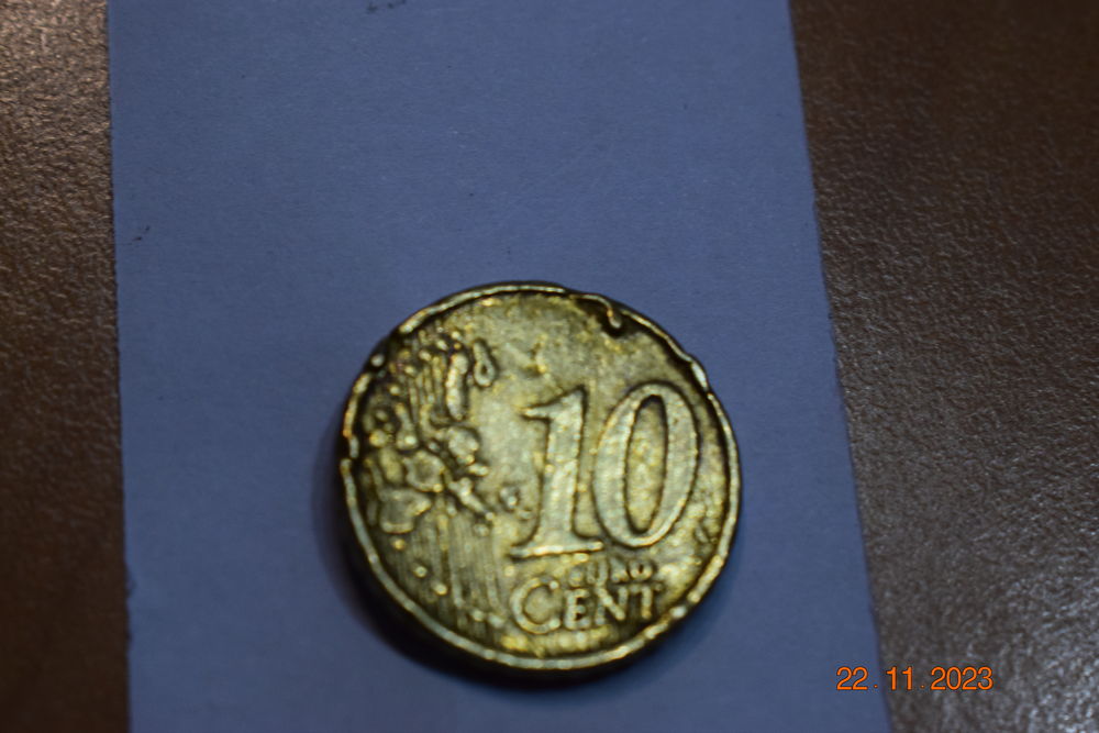 piece de 10 euro cent faut�e 30 Fameck (57)